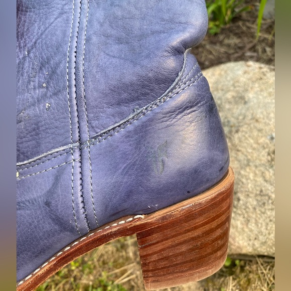 Frye Blue Heeled Boots - Picture 5 of 8